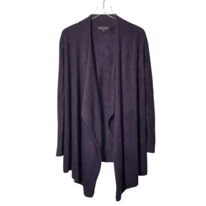 BAREFOOT DREAMS Cozychic Lite Calypso Drape Front Cardigan Size S/M Purple 436